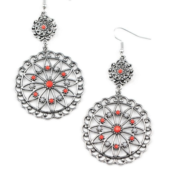 💖 Beaded Brilliance Red and Gray